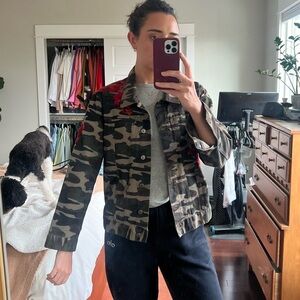 Pilcro and the Letterpress denim camo jacket
